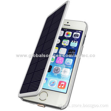 2,800mAh Solar Charger for iPhone 6, Supports Solar Battery to Charge this Power